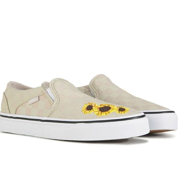 VANS - Asher - Embroidery Sunflower in Taupe - Picture 1 of 8